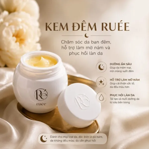 Kem Dưỡng Hỗ Trợ Giảm Nám Và Làm Sáng Da Rúee Mela Toning Cream 50ml
