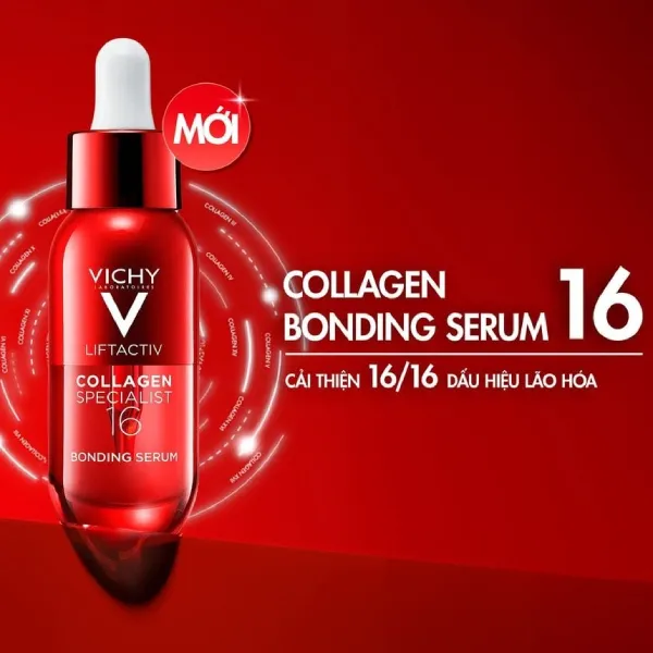 Serum Hỗ Trợ Giảm Nếp Nhăn, Săn Chắc Da Vichy Liftactiv Collagen Specialist 16 Bonding Serum 30ml