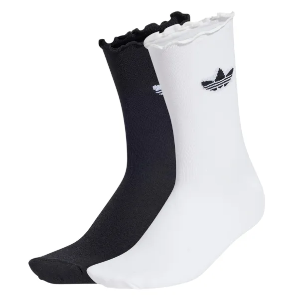 Set 2 Đôi Tất Adidas Ruffle Quarter JD5623 Màu Đen - Trắng Size S