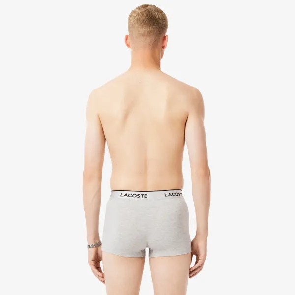 Set 3 Quần Lót Nam Lacoste Men's 3-Pack Silver Waist Short Trunks 5H6428-51-AI4 Phối Màu Size S