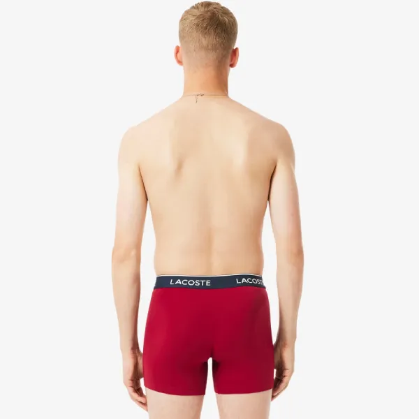Set 3 Quần Lót Nam Lacoste Men's 3-Pack Stretch Cotton Boxer Briefs 6H2411-51-6PM Phối Màu Size M
