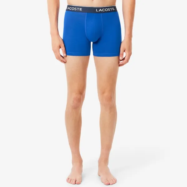 Set 3 Quần Lót Nam Lacoste Men's 3-Pack Stretch Cotton Boxer Briefs 6H2411-51-6PM Phối Màu Size M