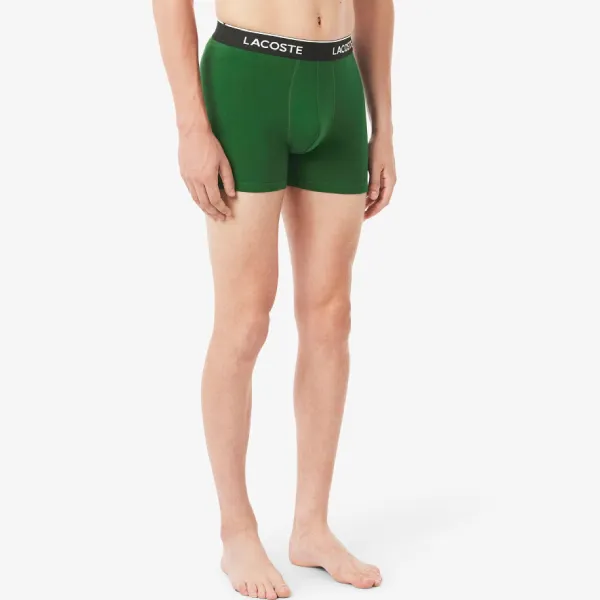 Set 3 Quần Lót Nam Lacoste Men's 3-Pack Stretch Cotton Boxer Briefs 6H2411-51-ISZ Phối Màu Size S