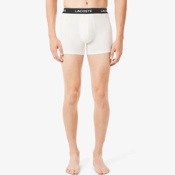 Set 3 Quần Lót Nam Lacoste Men's 3-Pack Stretch Cotton Boxer Briefs 6H2411-51-ISZ Phối Màu Size S