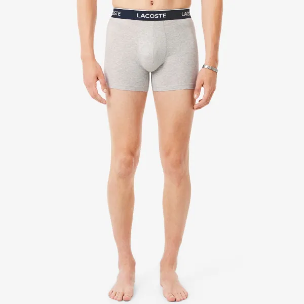 Set 3 Quần Lót Nam Lacoste Men's 3-Pack Stretch Cotton Boxer Briefs 6H2411-51-VB8 Phối Màu Size S