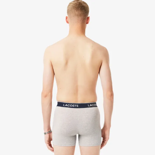 Set 3 Quần Lót Nam Lacoste Men's 3-Pack Stretch Cotton Boxer Briefs 6H2411-51-VB8 Phối Màu Size S