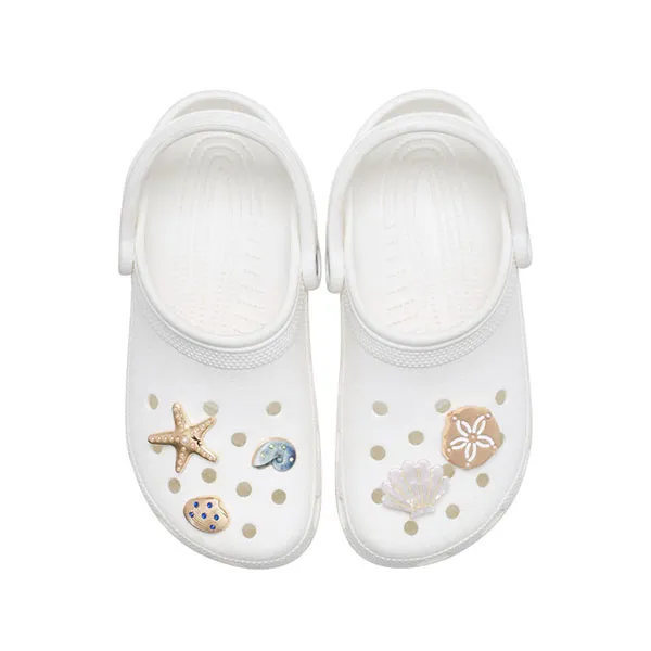 Set Charm Crocs Jibbitz Gold Seashell Màu Vàng