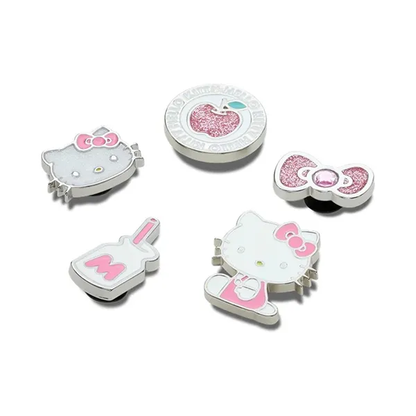 Set Charm Dép Crocs Hello Kitty Elevated Jibbitz 5 Món Màu Hồng