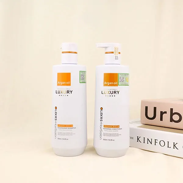 Set Dầu Gội Và Dầu Xả Olexrs Hairsalon Luxury Organic Biotin (500ml x 2)