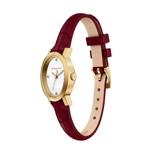 Set Đồng Hồ Nữ Michael Kors MK Women's Maude 21mm Watch And Bracelet Set MK7570SET Màu Đỏ Trắng