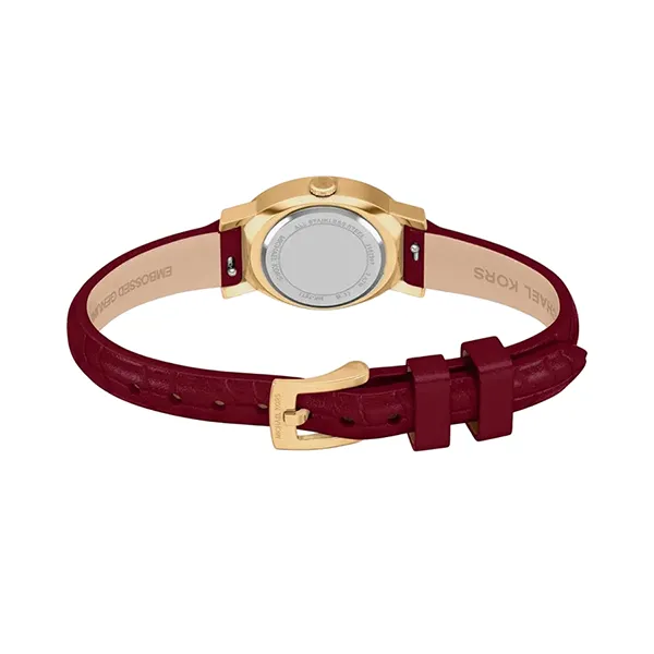 Set Đồng Hồ Nữ Michael Kors MK Women's Maude 21mm Watch And Bracelet Set MK7570SET Màu Đỏ Trắng