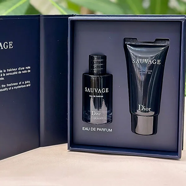 Set Nước Hoa Nam Dior Sauvage Mini EDP 10ml + Sữa Tắm Shower Gel 20ml