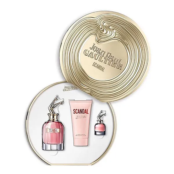 Set Nước Hoa Nữ Jean Paul Gaultier Scandal EDP Spray + Perfumed Body Lotion 3 Món