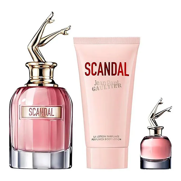 Set Nước Hoa Nữ Jean Paul Gaultier Scandal EDP Spray + Perfumed Body Lotion 3 Món