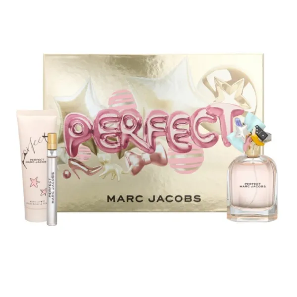 Set Nước Hoa Nữ Và Dưỡng Thể Marc Jacobs Perfect EDP Gift 3 Món (100ml + 10ml + Body Lotion 75ml)