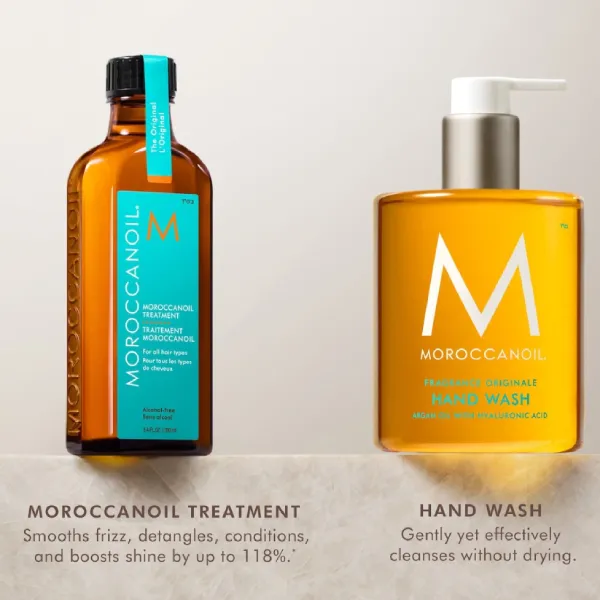 Set Tinh Dầu Dưỡng Tóc + Gel Rửa Tay Moroccanoil Signature Scent Hair & Hand Care Set (100ml + 360ml)