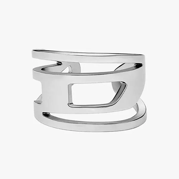 Khuyên Tai Diesel Stainless Steel 'D' Logo Ear Cuff DX1532040 Màu Bạc