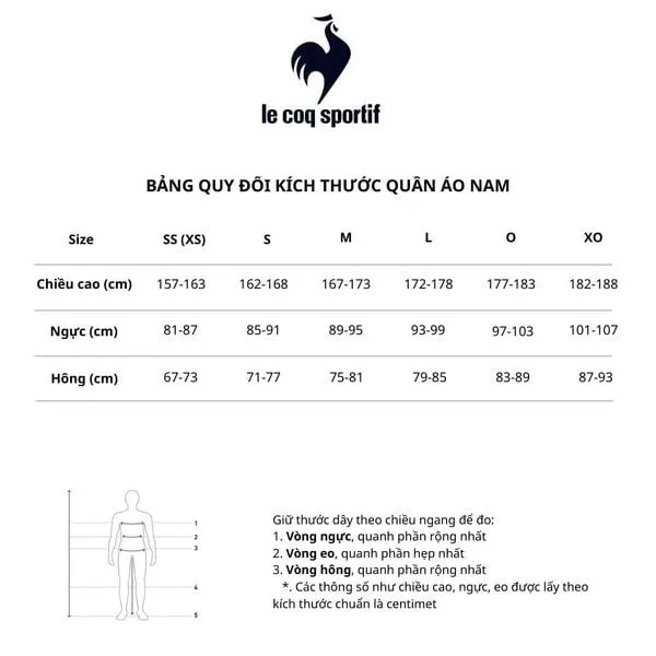 Áo Polo Nam Le Coq Sportif LT5SHS01MV-WH00 Màu Trắng Size S