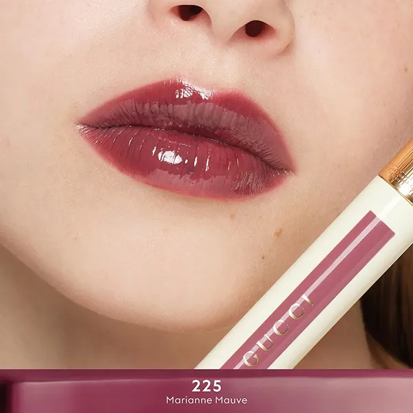 Son Bóng Gucci Glow Oil In Water Tint 225 Marianne Mauve Màu Hồng Tím