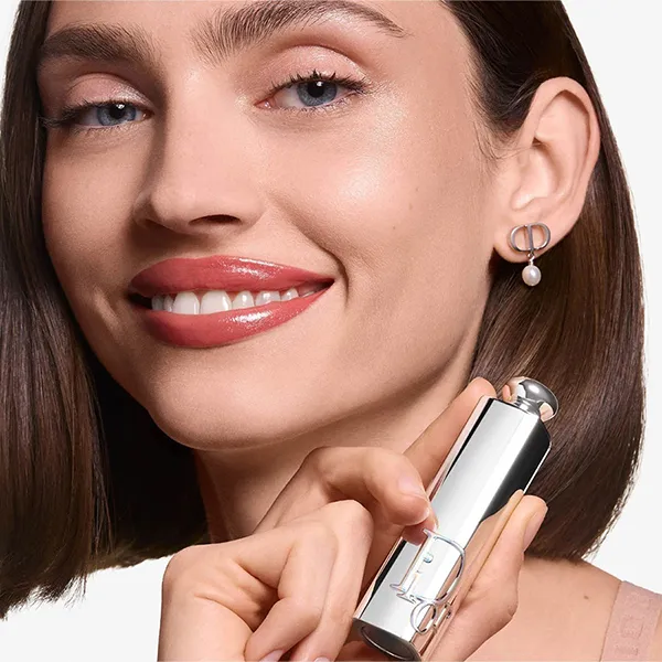 Son Dưỡng Dior Addict Glass Lipstick 599 Adiorable Màu Hồng Cam Đào