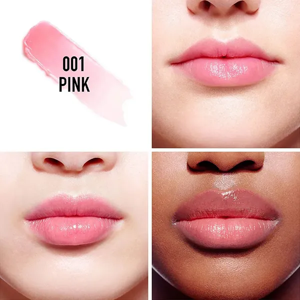 Son Dưỡng Dior Addict Lip Glow Balm 001 Pink Màu Hồng Nhạt (Bản Box Xanh)
