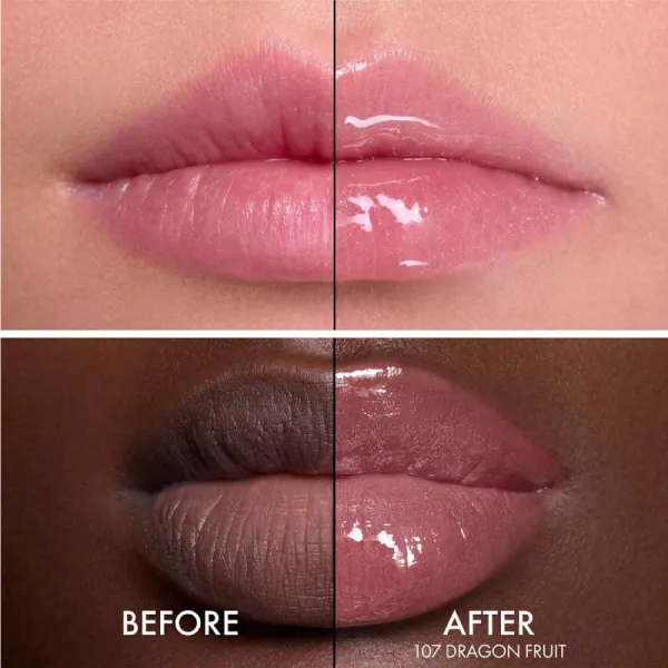Son Dưỡng Dior Addict Lip Glow Butter 107 Dragonfruit Màu Hồng Hoa Cà Ánh Nhũ