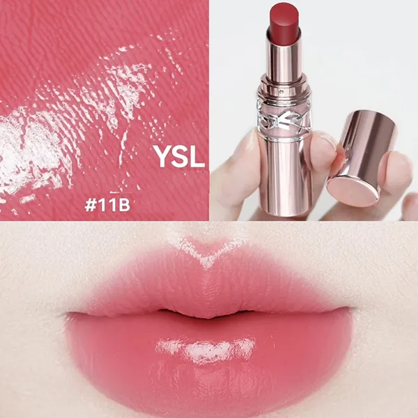 Son Dưỡng Yves Saint Laurent YSL Loveshine Candy Glow Màu 11B Berry Lolly Hồng Dâu