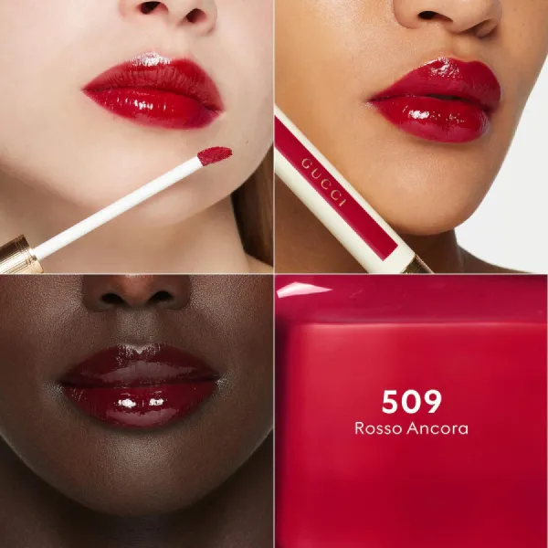 Son Gucci Glow Oil-In-Water Tint 509 Rosso Ancora Màu Đỏ Cổ Điển
