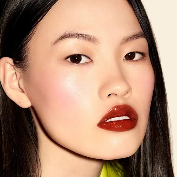 Son Kem Gucci Glow Oil In Water Tint 308 Lucy Dark Orange Màu Cam Đỏ