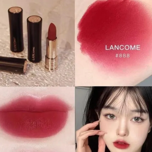 Son Lancôme L'Absolu Rouge Drama Matte Nº 888 Màu Đỏ Mận