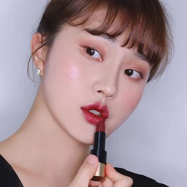 Son Lì Hermès Rouge À Lèvres Matte Lipstick Rouge H 85 Mat Màu Đỏ Thẫm