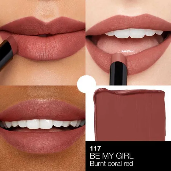 Son Lì Nars Powermatte Lip 117 Be My Girl Màu Đỏ Đất