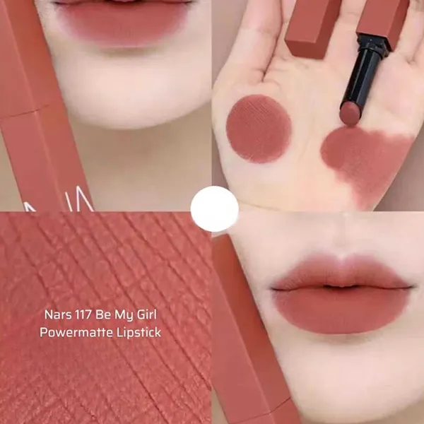 Son Lì Nars Powermatte Lip 117 Be My Girl Màu Đỏ Đất