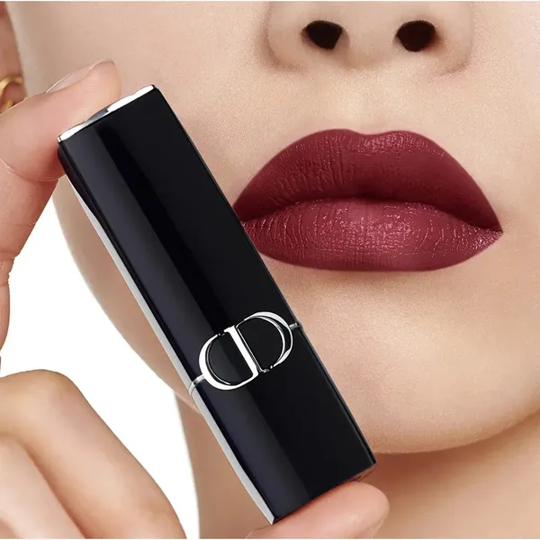 Son Dior Rouge Satin Finish Lipstick 818 Be Loved Màu Đỏ Mận