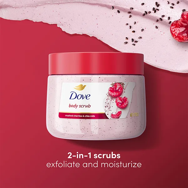 Tẩy Tế Bào Chết Dove Crushed Cherries & Chia Milk Body Scrub 425g