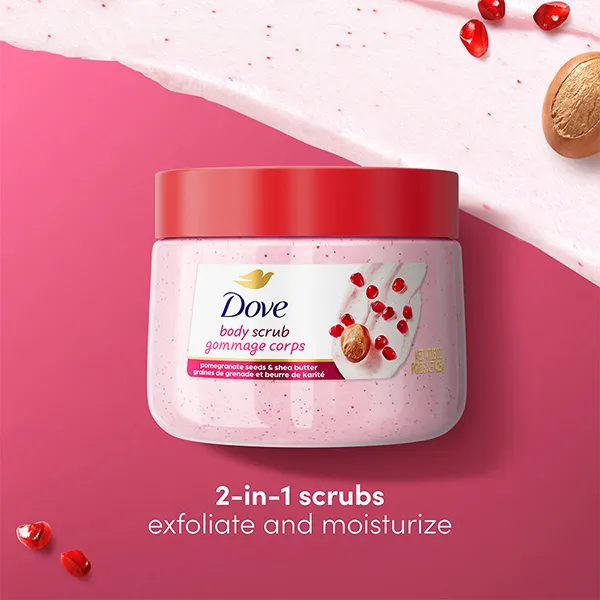 Tẩy Tế Bào Chết Dove Pomegranate Seeds & Shea Butter Body Scrub 425g