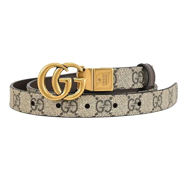 Thắt Lưng Gucci GG Marmont Classic Double G Buckle 625839-92TLT-9769 Màu Nâu - Be Size 70