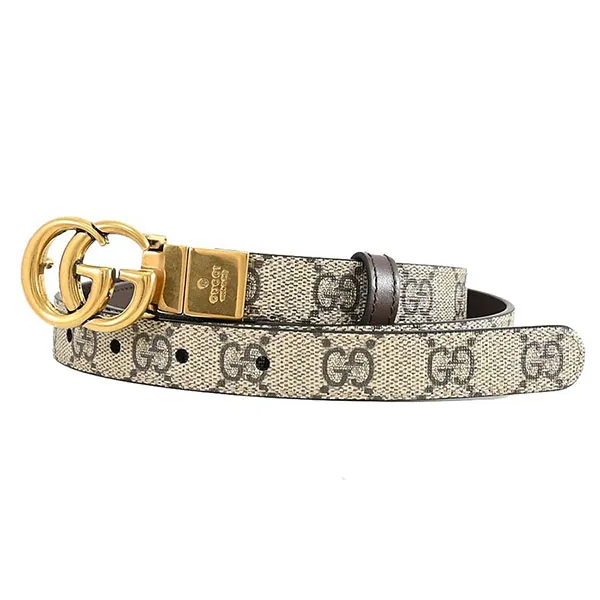 Thắt Lưng Gucci GG Marmont Classic Double G Buckle 625839-92TLT-9769 Màu Nâu - Be Size 70