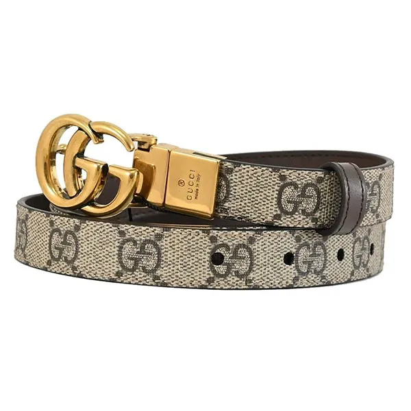 Thắt Lưng Gucci GG Marmont Classic Double G Buckle 625839-92TLT-9769 Màu Nâu - Be Size 70