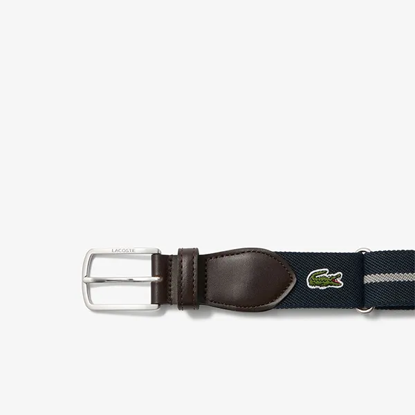 Thắt Lưng Nam Lacoste Classic Border Tape Belt RC005 P05 Màu Xanh Navy