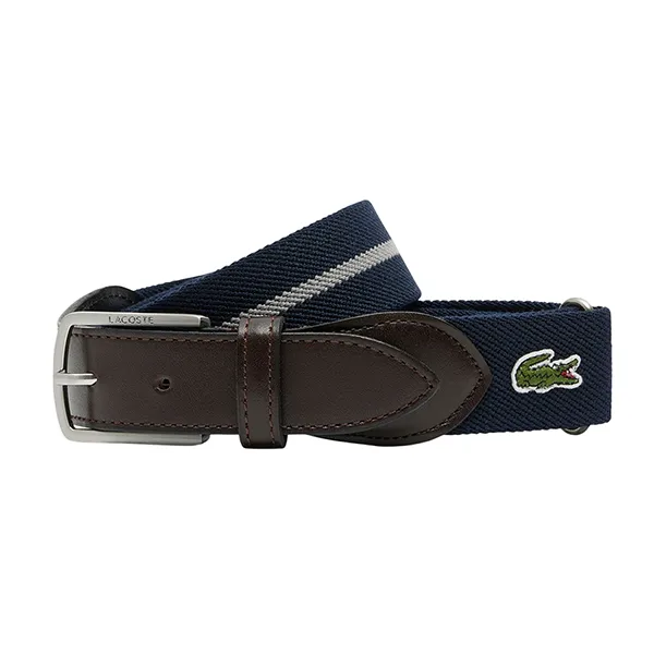Thắt Lưng Nam Lacoste Classic Border Tape Belt RC005 P05 Màu Xanh Navy