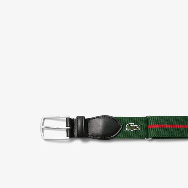 Thắt Lưng Nam Lacoste Classic Border Tape Belt RC005 P06 Màu Xanh Green