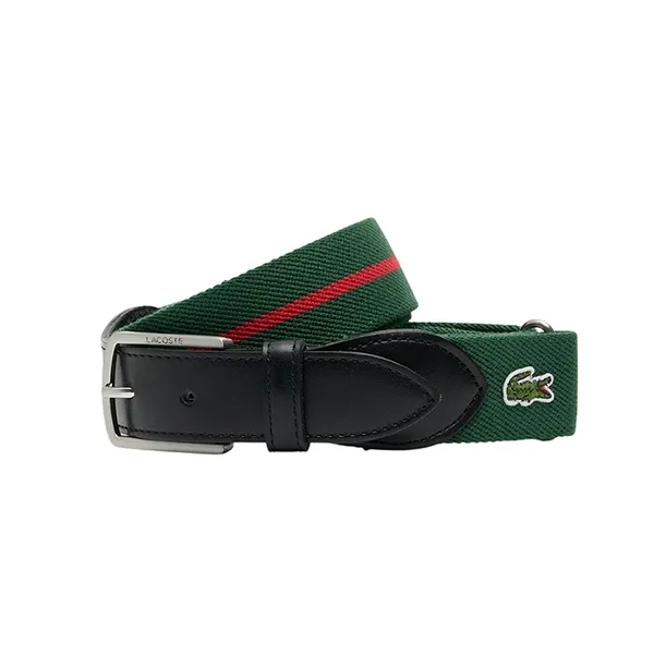 Thắt Lưng Nam Lacoste Classic Border Tape Belt RC005 P06 Màu Xanh Green