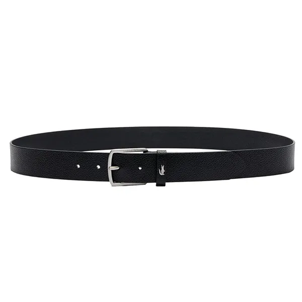 Thắt Lưng Nam Lacoste Grained Leather Belt RC4090 000 Màu Đen Size 100