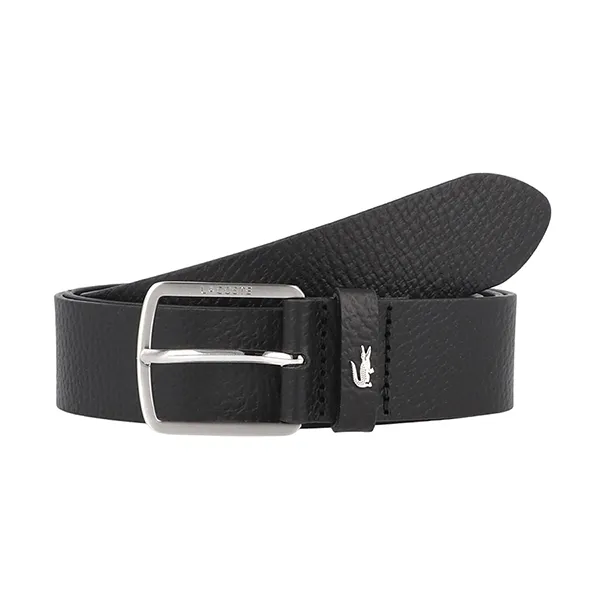 Thắt Lưng Nam Lacoste Grained Leather Belt RC4090 000 Màu Đen Size 100