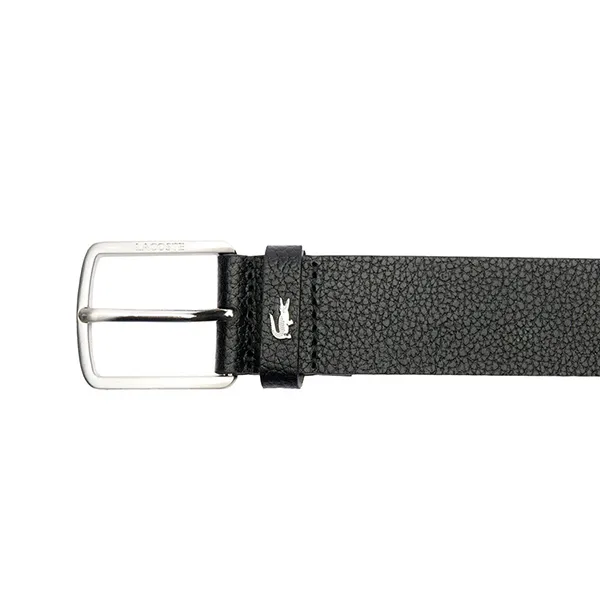 Thắt Lưng Nam Lacoste Grained Leather Belt RC4090 000 Màu Đen Size 100