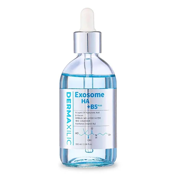 Tinh Chất Cấp Ẩm Phục Hồi, Dưỡng Trắng Căng Bóng Da Dermaxilic HA B5 Plus Exosome 100ml