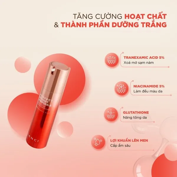 Tinh Chất Mờ Thâm Nám Lanci Perfect Bright Ampoule 50ml