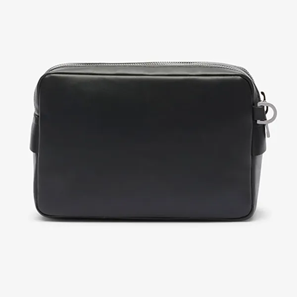 Túi Cầm Tay Unisex Lacoste Monogram Leather Clutch NU4841 000 Màu Đen