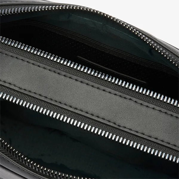 Túi Cầm Tay Unisex Lacoste Monogram Leather Clutch NU4841 000 Màu Đen